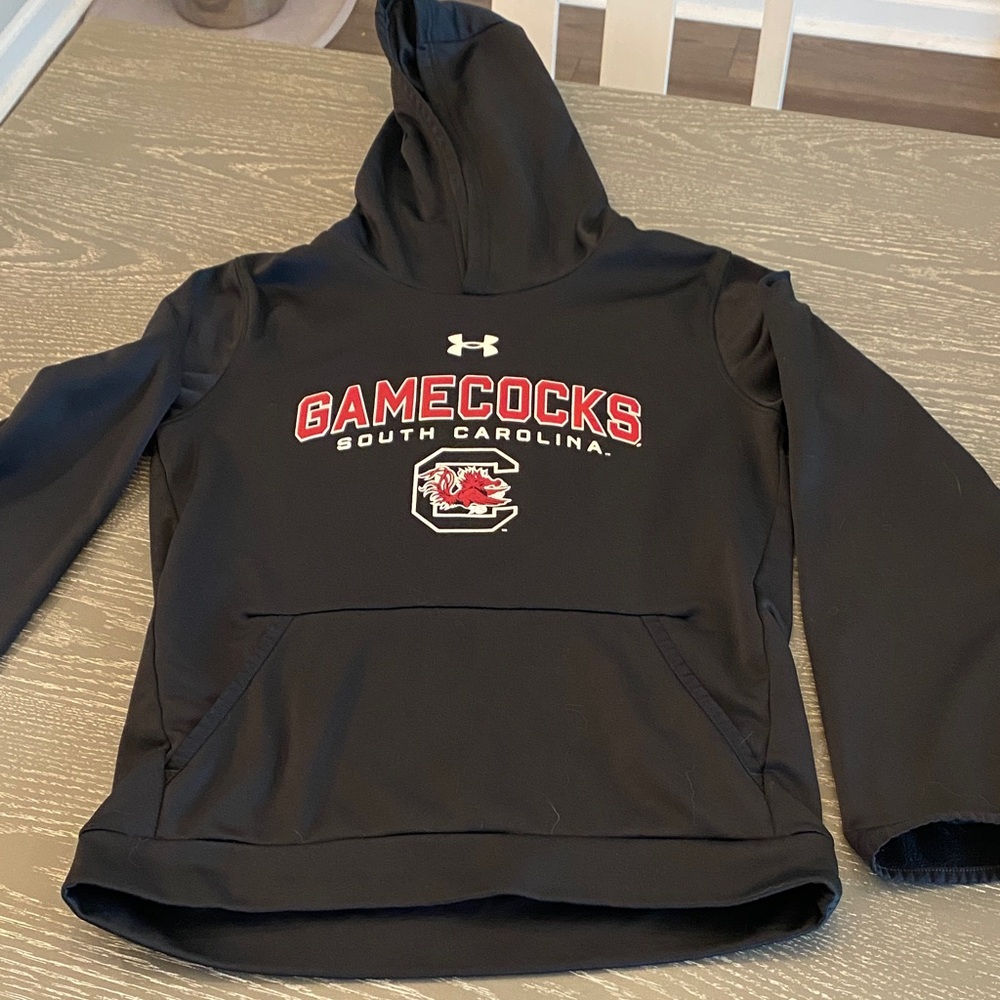 Under Armour Black Hoodie with Gamecocks Logo